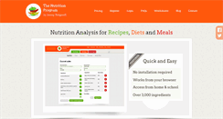 Desktop Screenshot of nutritionprogram.co.uk