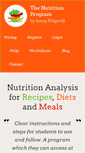 Mobile Screenshot of nutritionprogram.co.uk